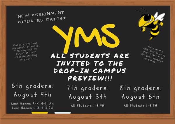  UPDATED CAMPUS PREVIEW DATES